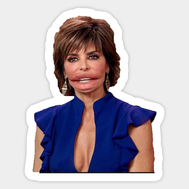 LISA RINNA big lips Sticker by ematzzz